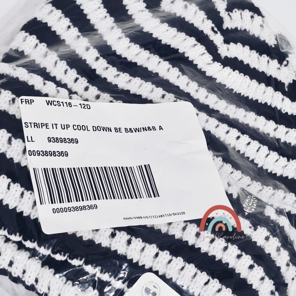 New! Free People Stripe It Up Cool Down Beanie - Picture 6 of 6